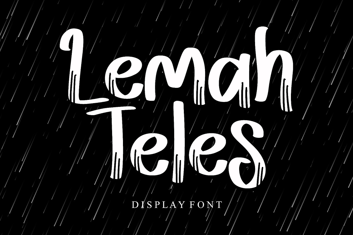 Lemah Teles, a Handwritten Font by Letterafa Studio (Photo 1 of 5)