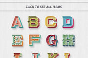 Vintage Alphabet Illustration, a Symbol Font by VL Shop (Thumbnail 6 of 6)