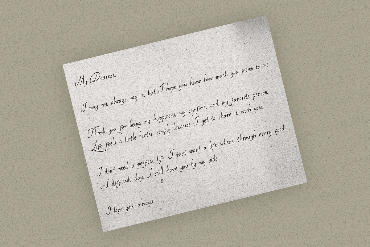Silent Afterglow, a Handwritten Font by zuzulgo (Photo 3 of 5)