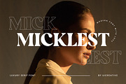 Micklest Luxury Serif Font, a Serif Font by UICreative (Thumbnail 1 of 13)