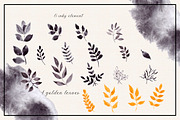 Ink and Gold. Hand drawn clipart, an Illustration by ma_i_vi (Thumbnail 7 of 15)
