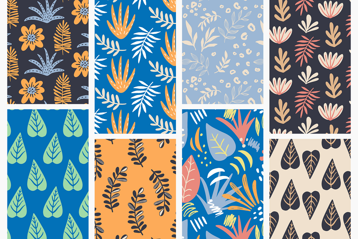Magical Garden - Plants Patterns, a Pattern Graphic by Katrinelly