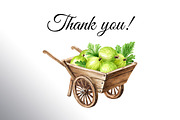 Amber Gooseberry. Watercolor set, a Food Illustration by Daria Ustiugova (Thumbnail 23 of 23)