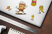 Groovy Food Mascot Illustration, a Food Illustration by Decoconio Design (Thumbnail 6 of 7)