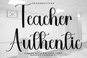 Teacher Authentic, a Handwritten Font by InermediaSTUDIO (Thumbnail 1 of 8)