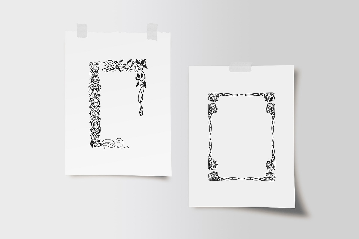 Floral Vintage Ornate Frames, an Object Graphic by Anastasy_helter (Photo 7 of 19)