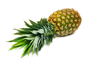 Pineapple isolated on white, a Photo by saiko3p