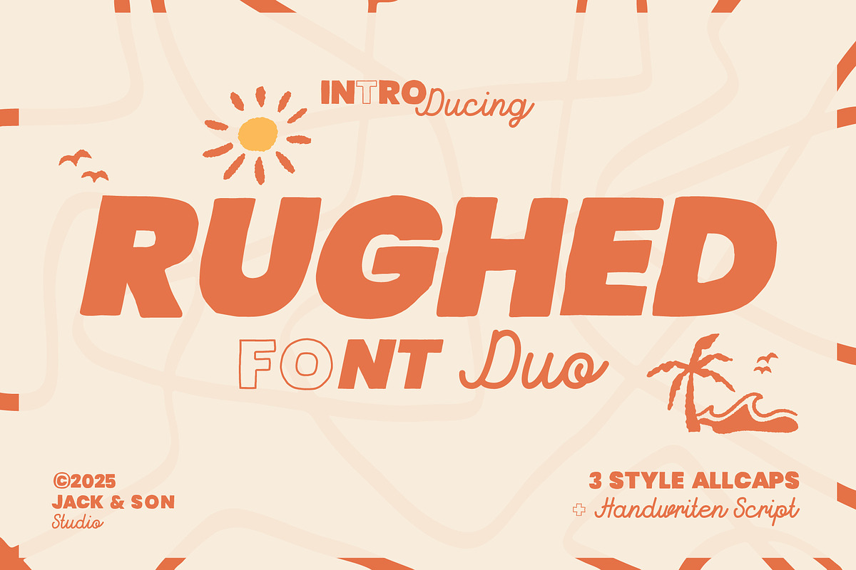 RUGHED: Display Font, a Font by jackandson (Photo 1 of 7)