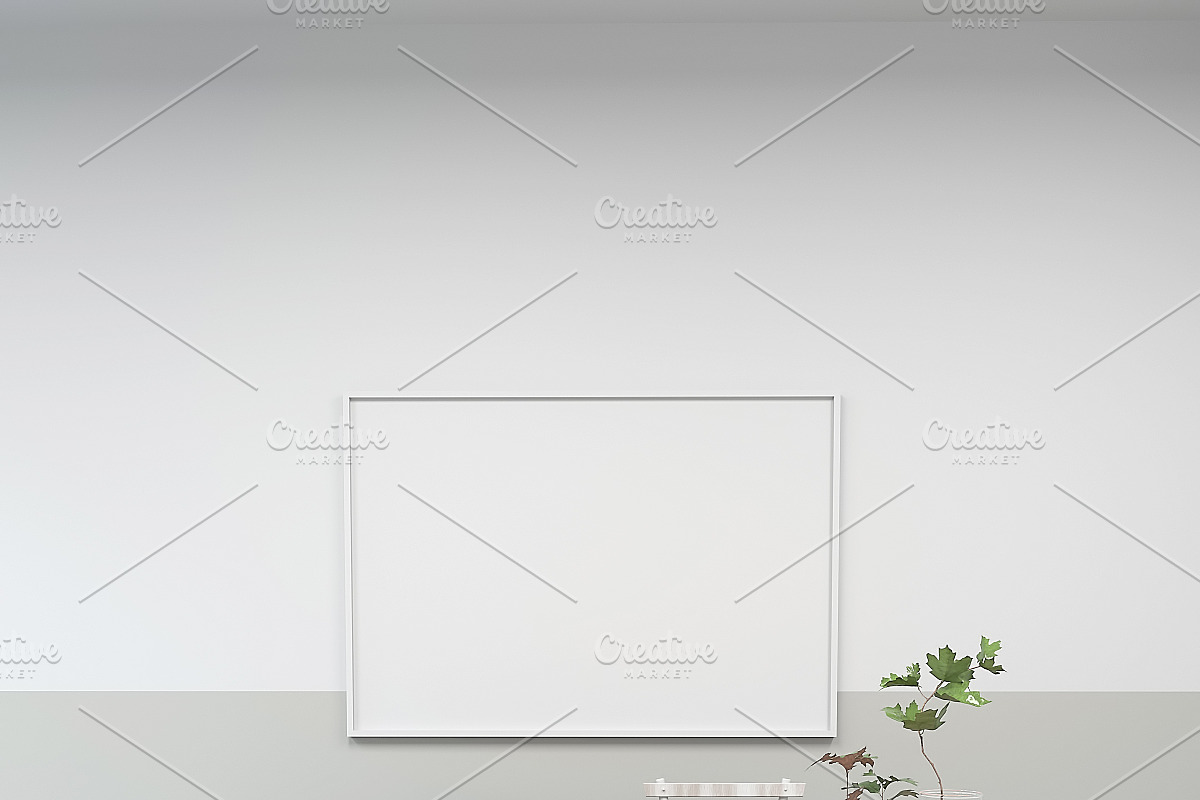 Interior mockup with frame, a Product Mockup by 2D/3D (Photo 7 of 8)