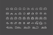 Minimalist House Logo Icons, a Branding & Logo Template by Vanem Studio (Thumbnail 2 of 7)