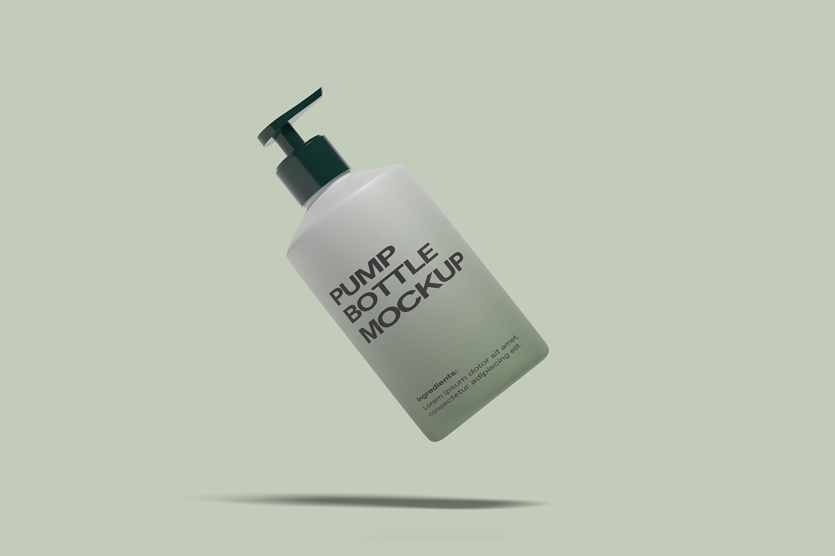 Pump Bottle Mockup, a Packaging Mockup by ulfatunnazira (Photo 4 of 6)