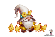 Easter Gnome Clipart PNG Bundle, an Illustration by Clipart Bloom (Thumbnail 3 of 18)