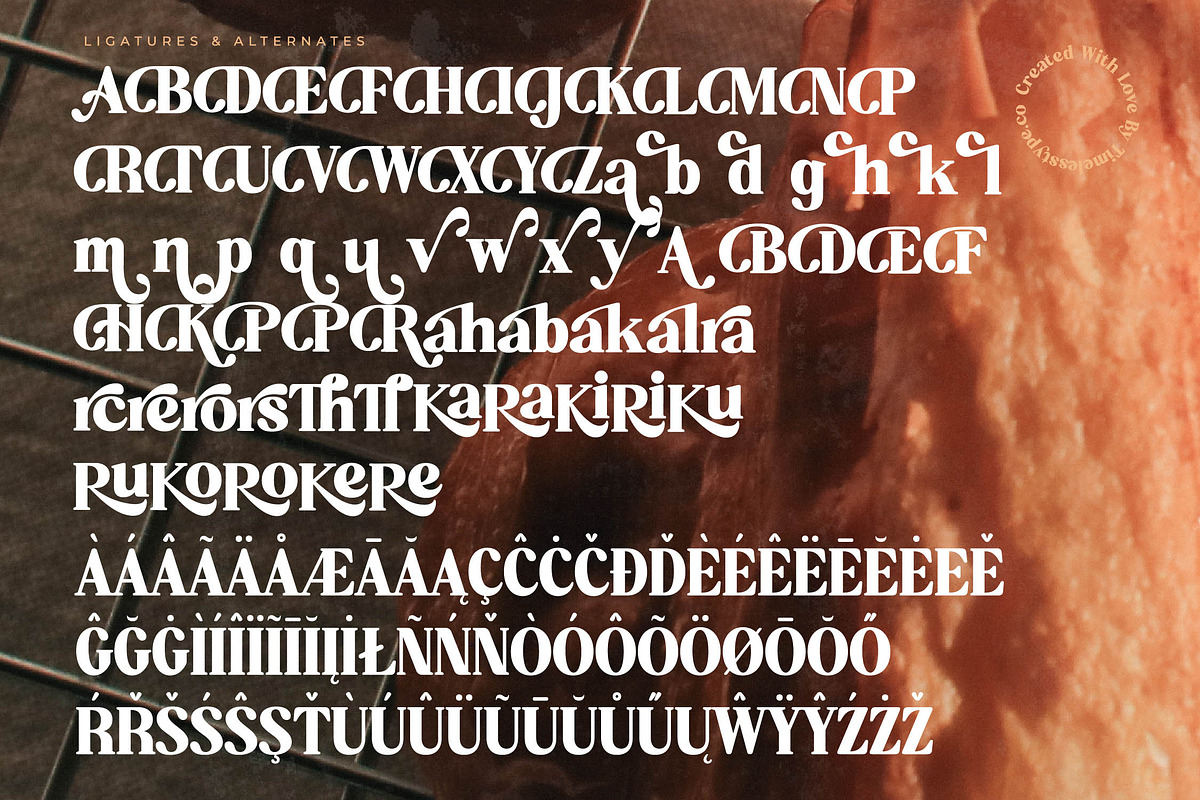 Aroma Baked Modern Serif Display, a Serif Font by timelesstype.co (Photo 19 of 20)
