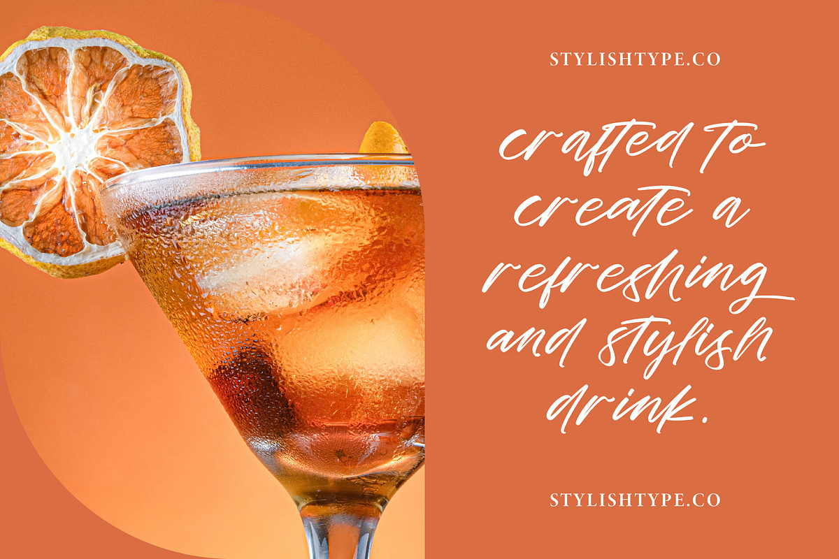 Cocktail Bigoter Modern Script Font, a Script Font by stylishtype.co (Photo 7 of 15)