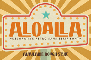 Aloalla - Decorative Retro Sans