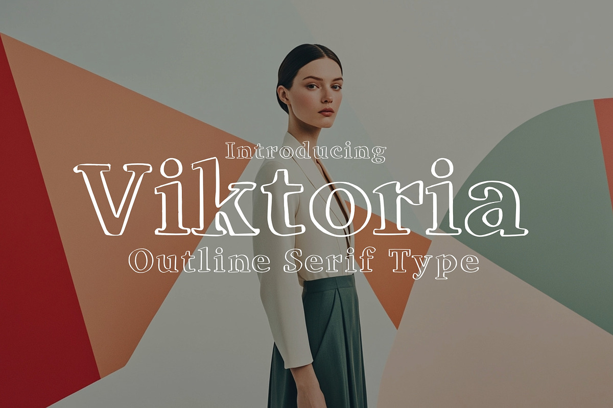 Viktoria - Outline Serif Typeface, a Serif Font by HipFonts (Photo 1 of 9)