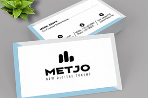 White Minimal Business Card Design