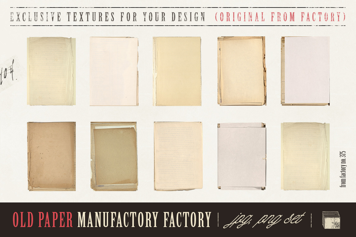 Paper textures, a Texture Graphic by Retro Machine (Photo 2 of 8)