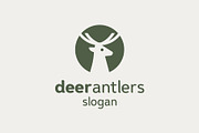 Deer Head Silhouette Circle Logo, a Branding & Logo Template by ika trisiana (Thumbnail 2 of 2)