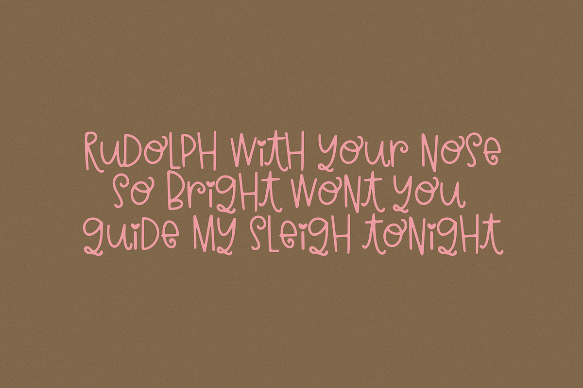 Christmas Kisses | Fun Holiday Font, a Font by KA Designs (Photo 4 of 10)