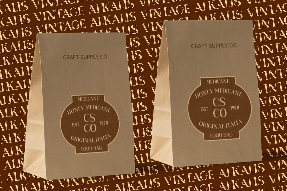 Alkalis Vintage, a Serif Font by Craft Supply Co. (Photo 3 of 8)