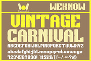 Vintage Carnival font, a Font by weknow (Thumbnail 1 of 8)