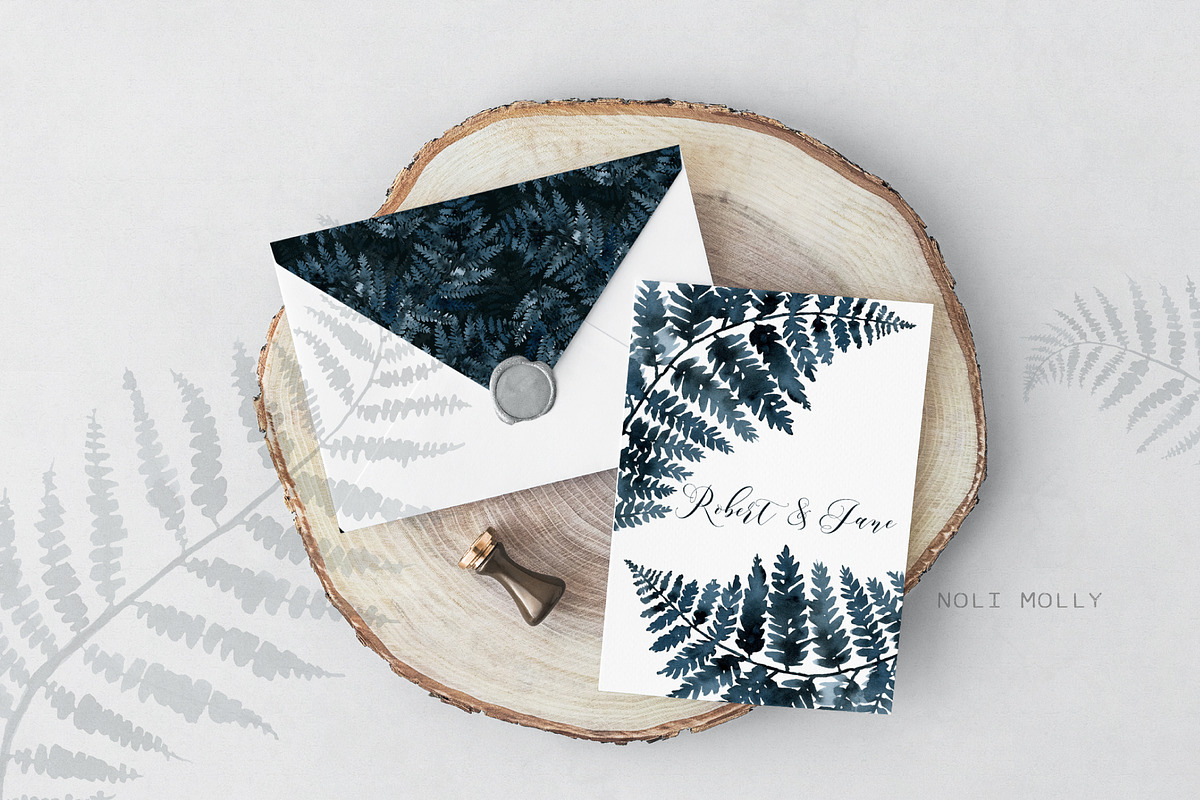 Indigo Plants. Watercolor set., an Illustration by Noli Molly Store (Photo 5 of 6)