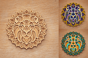 Lion 3D Mandala - SVG Laser cut file, an Object Graphic by Arshad Ali (Thumbnail 4 of 8)