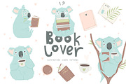Koala - Book lover, an Animal Illustration by Artnis (Thumbnail 1 of 6)