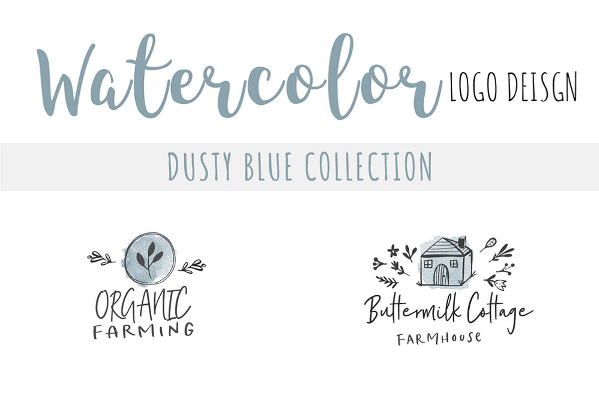 Watercolor Brush TextureDusty Blue, a Texture Graphic by Sahar Heumesser (Photo 2 of 8)