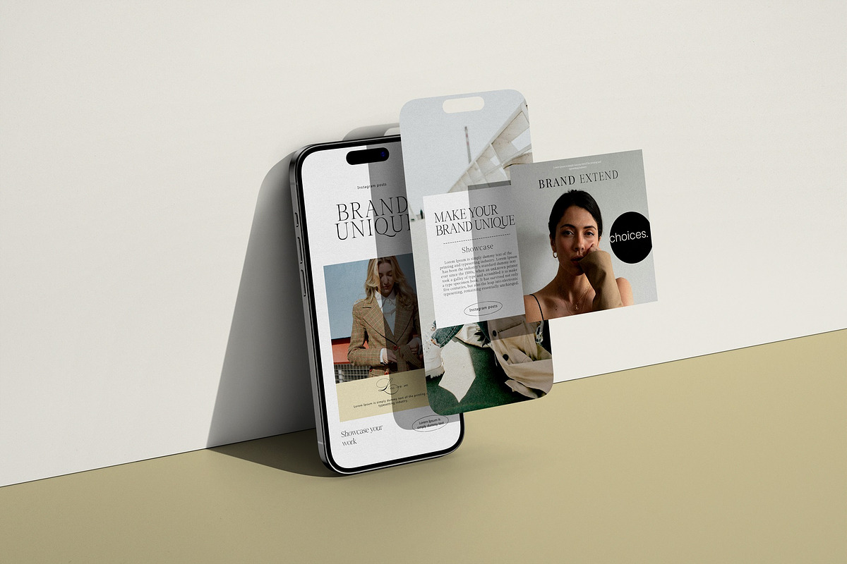 Instagram Post Mockups, an iPhone Mockup by Tahtagraphic (Photo 4 of 18)