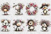 Whimsical Spring Clipart, an Illustration by Watercolor design (Thumbnail 2 of 6)