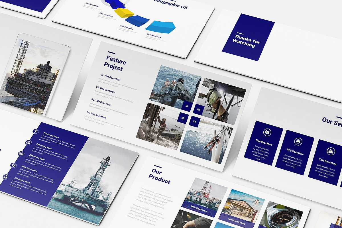 Oil and Gas Powerpoint Template, a Presentation Template by Incools Stokie