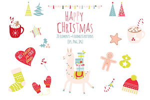 Lama Christmas Set