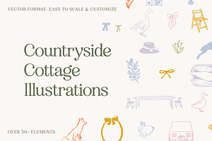 Countryside Cottage Illustrations