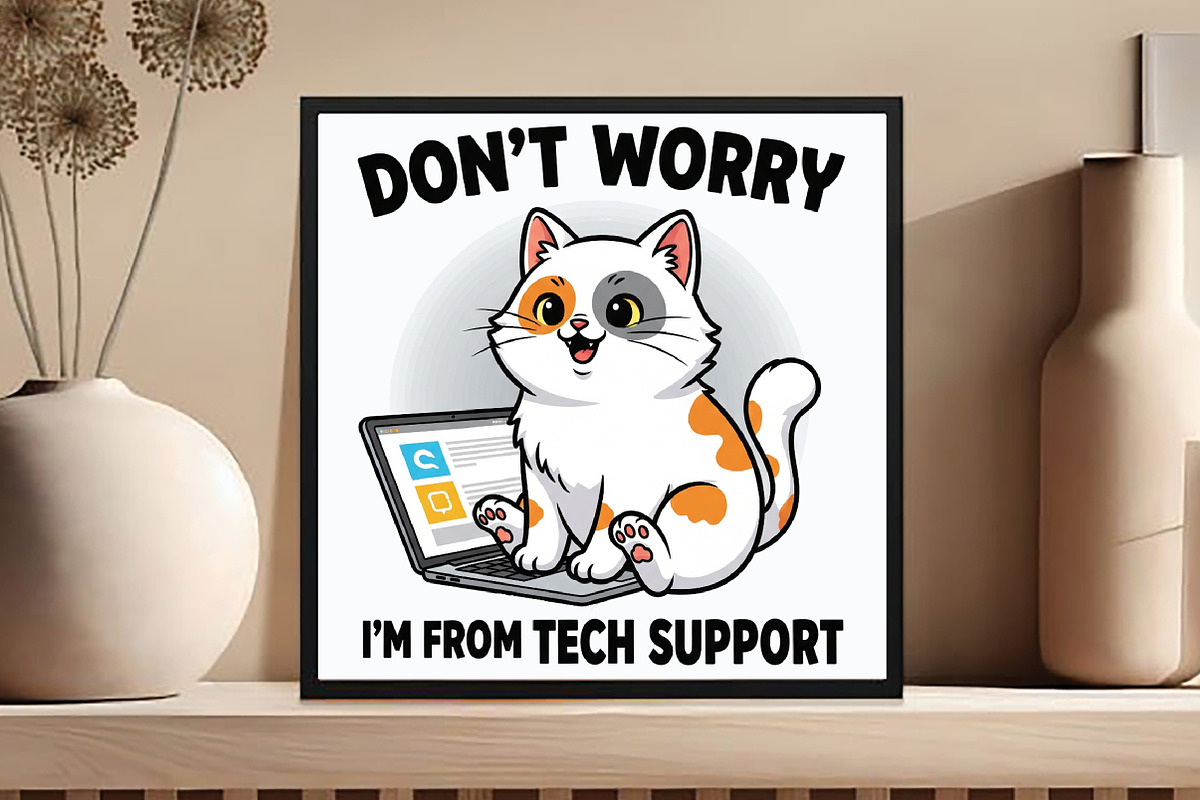 Dont Worry Im From Tech Support, an Illustration by DreamCafeArt (Photo 4 of 6)