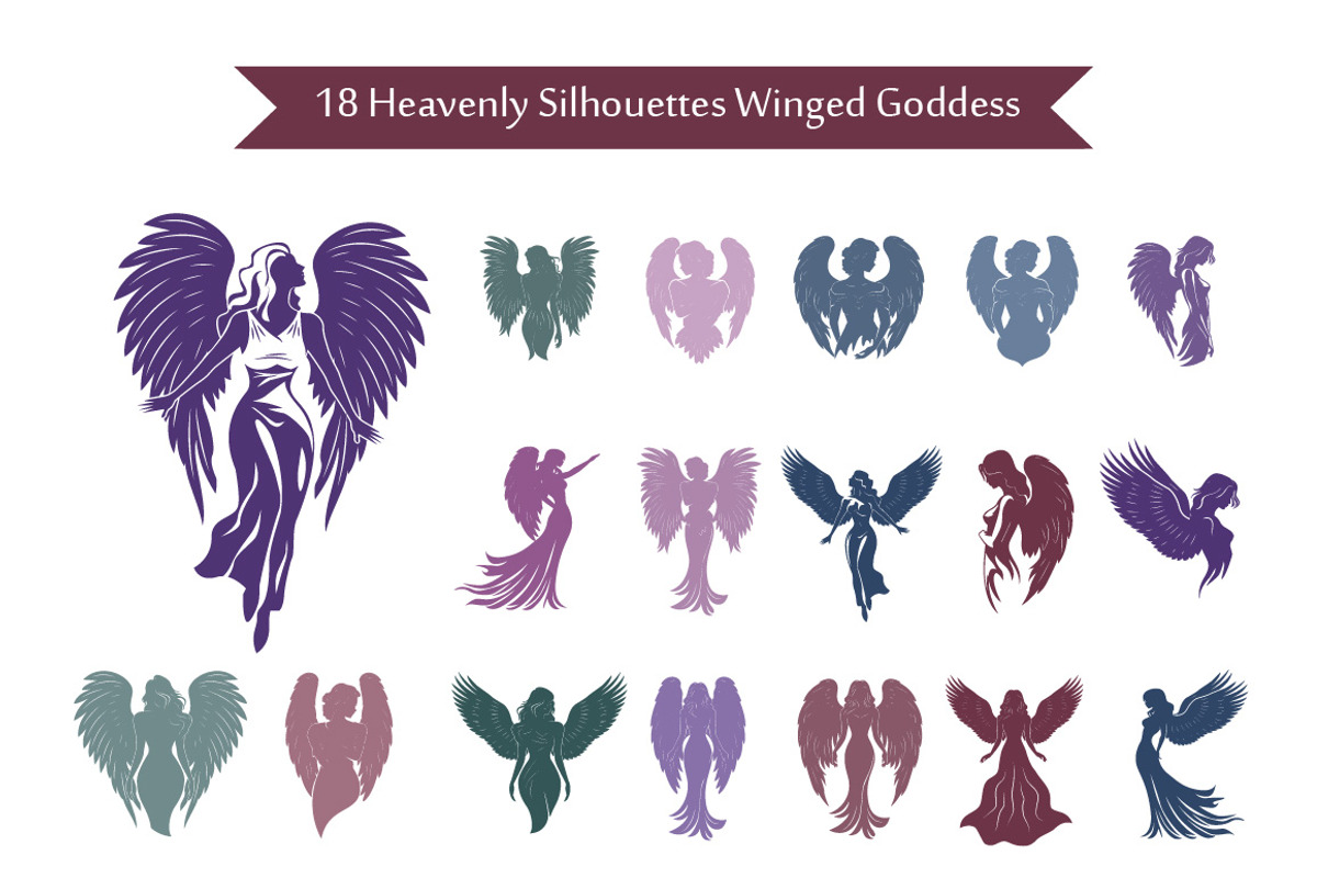 18 Heavenly Winged Goddess, an Illustration by jongcreative (Photo 1 of 4)
