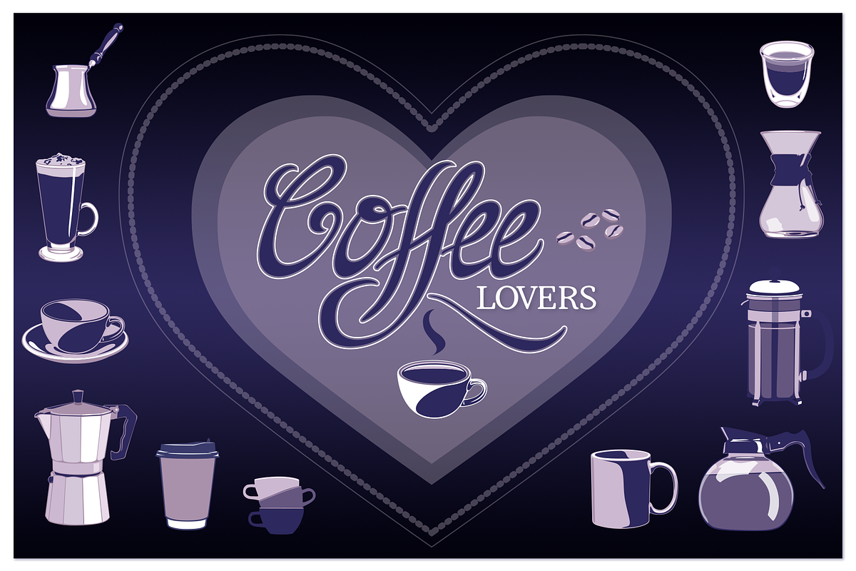 Coffee Lovers Pack, an Object Graphic by morninglight (Photo 1 of 3)