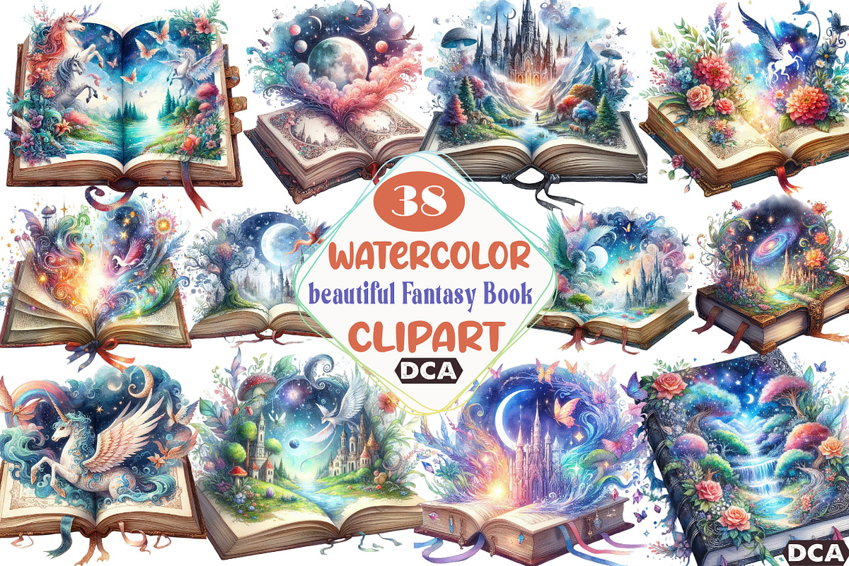 beautiful Fantasy Book, an Illustration by DreamCafeArt (Photo 1 of 7)