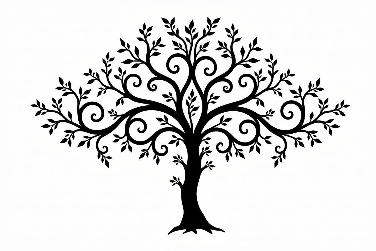 Tree Silhouette SVG Bundle, an Illustration by Creativeshirt (Photo 11 of 13)