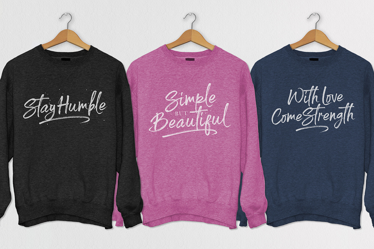 Spoiled Brush Font, a Script Font by trustha (Photo 10 of 11)