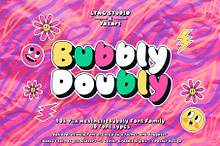 BubblyDoubly Font Family