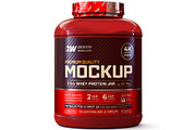 5lb Whey Protein Jar Mockup A2-Pro, a Packaging Mockup by Design Warlord (Thumbnail 1 of 16)