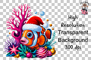 Christmas Fish PNG Bundle, a Graphic by Clipart Studio (Thumbnail 8 of 11)