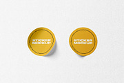 Round Sticker Mockups, a Packaging Mockup by MahmoudWally (Thumbnail 5 of 7)
