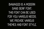 Bawagod - Modern Sans Font, a Sans Serif Font by Iqsiart Studio (Thumbnail 3 of 6)