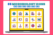Bacteria and Viruses Icons, a Solid Icon by Flat Icons (Thumbnail 1 of 7)