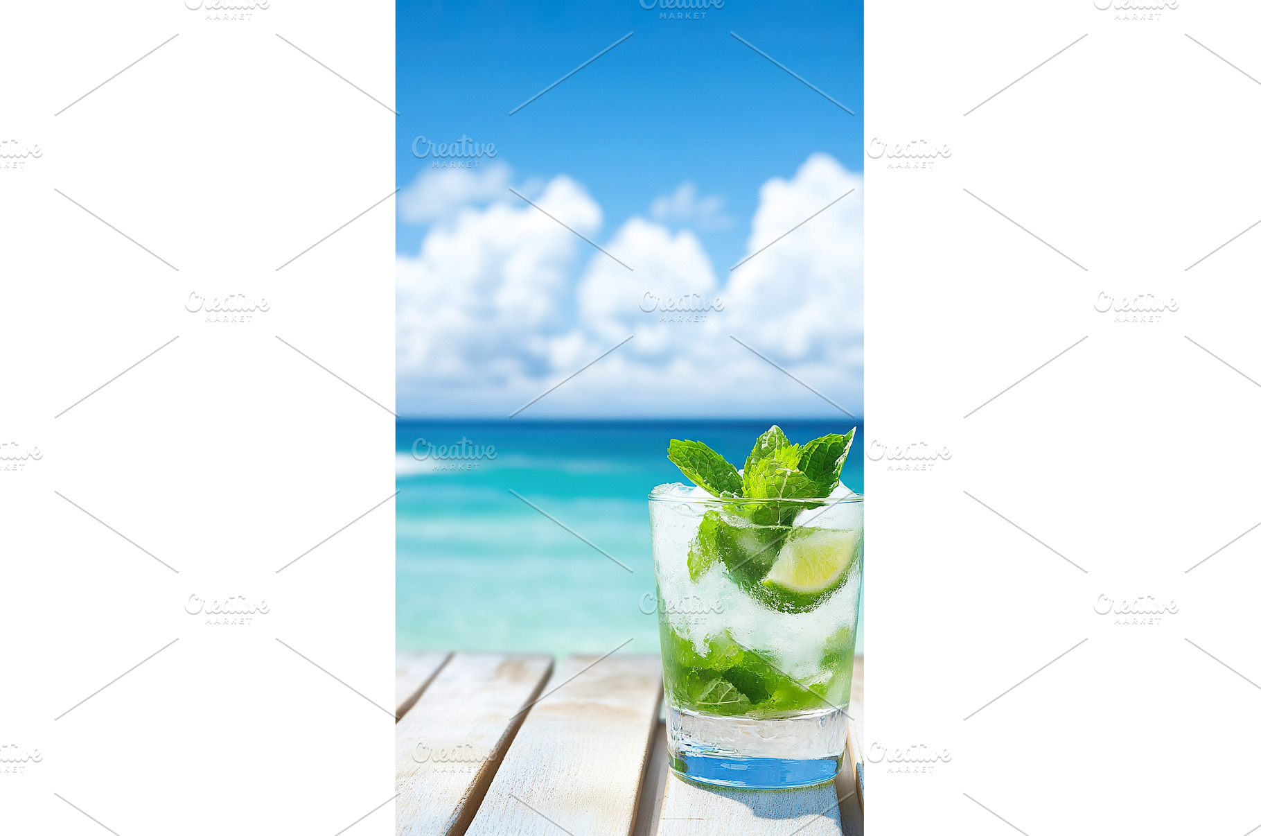 Refreshing mojito cocktail on, a Nature Photo by Lermont51