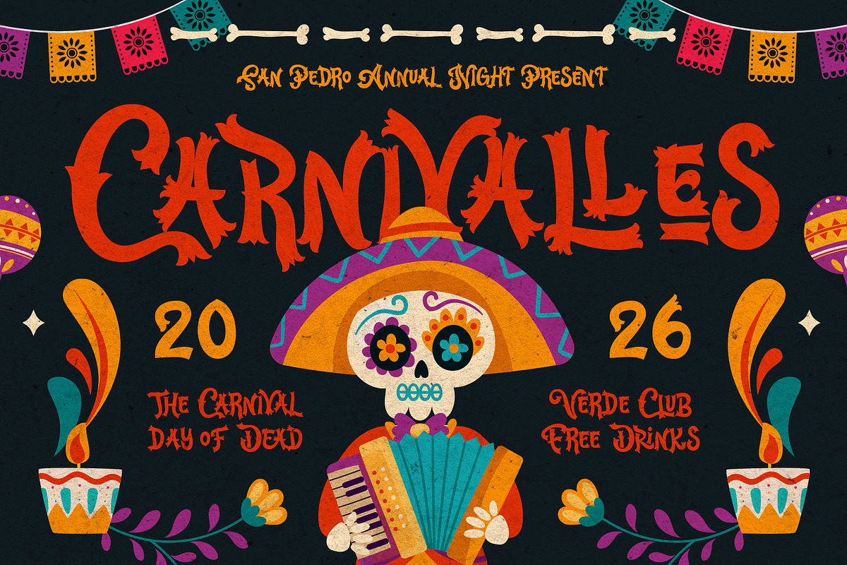 Catrina Brincona - Muertos Font, a Serif Font by Inviline.co (Photo 4 of 15)