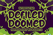 Defiled Doomed - Horror Font